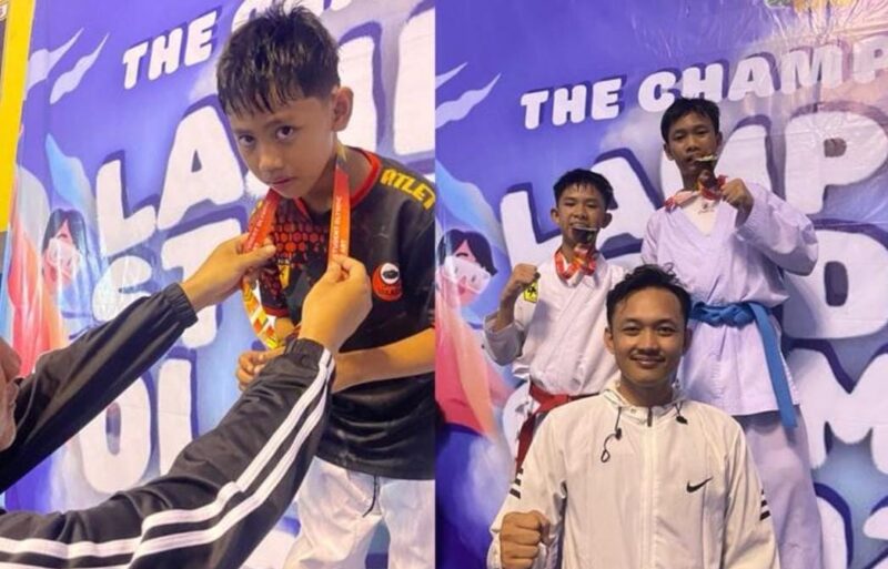Poto: Atlet Prestige club Peraih Medali emas dikejuaraan Student Olympic 2025. ( ist).