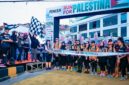 Wulan Sari, melepas ratusan peserta Charity Run For Palestina (Dok Diskominfo Provinsi Lampung).