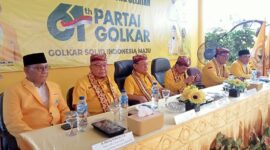 Ketua DPD Partai Golkar Provinsi Lampung Hanan A. Razak Konsolidasi ke DPD Partai Golkar Lamsel. (Foto.Ist)