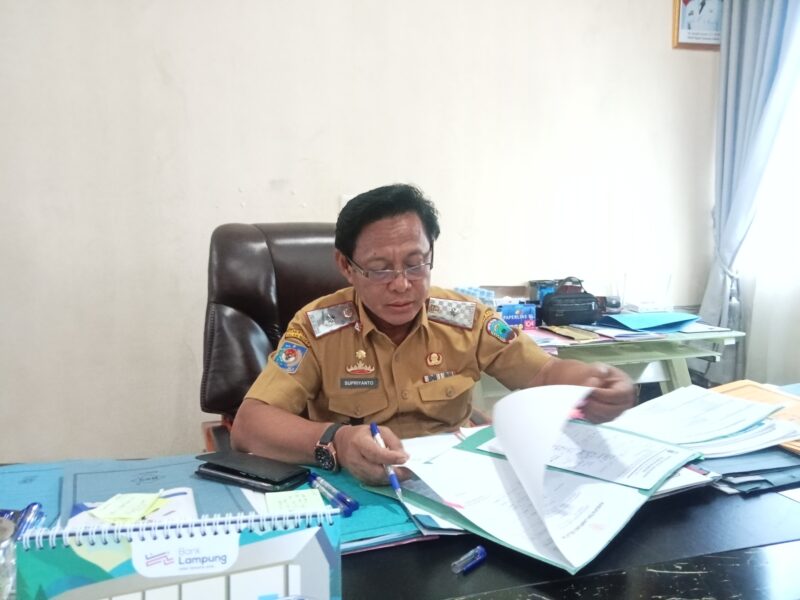 Sekretaris Daerah Kabupaten Lampung Selatan Supriyanto. (Foto.Juwantoro)