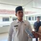 Bupati Lampung Selatan Radityo Egi Pratama tengah diwawancarai terkait empat pejabat yang tidak ikuti uji kompetensi. (Foto.Juwantoro)