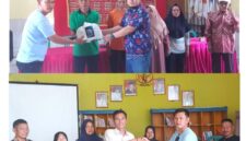 Ketua Jarmas Peduli Ridwansyah Yusuf serahkan sembako dalam rangka bhakti sosial peringati Hut Lamsel ke -69