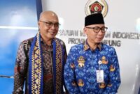 Ketua PWI Pusat Munir Bersama Gubernur Lampung Rahmat Mirzani Djausal 