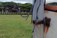 Kabel PJU Putus dicuri orang. (Foto.Ist)