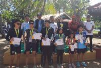 Poto: Kadispora Lamsel poto bersama para pemenang lomba ( poto Zulian).