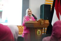 Poto: Ketua TP. PKK Provinsi Lampung, Purnama Wulan Sari Mirza,