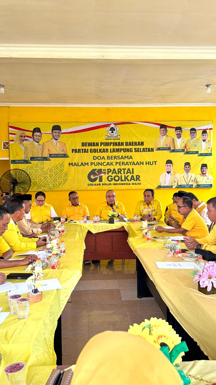 Partai Golkar Lampung Selatan gelar rapat persiapan Musda, Selasa, 9 Desember 2025