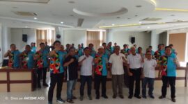 Poto: Indra Sapta usai terpilih sebagai Ketua KONI Way Kanan yang digelar pada Rabu, 17 Desember 2025.