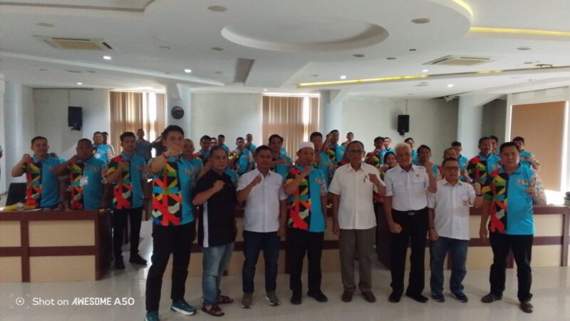 Poto: Indra Sapta usai terpilih sebagai Ketua KONI Way Kanan yang digelar pada Rabu, 17 Desember 2025.