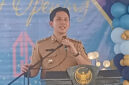 Bupati Lamsel Radityo Egi Pratama saat meresmikan Cam Almira Hotel Kalianda