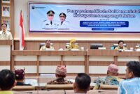 Poto: Bupati Lamsel memberikan sambutan di depan tokoh masyarakat, serta pegiat seni dan pariwisata lamsel ( diskominfo Lamsel).