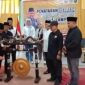 Poto: Ketua KONI Lampung saat membuka Pelatihan wasit, dan juri pencak silat mengikuti di Padepokan Pencak Silat IPSI Lampung.( Dok KONI Lampung).
