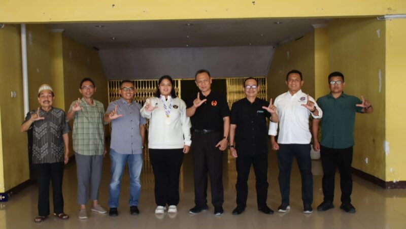 Poto: kunjungan silaturahmi  Pengprov PJSI ke KONI Provinsi Lampung, Jumat (26/12/2025).