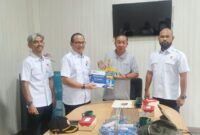 Poto: Wakil Ketua Umum KONI Lampung, Riagus Ria, dengan Ketua Harian KONI Sumatera Selatan, M. Aliandra Pati Gantada  (dok KONI Lampung).