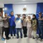 Poto: Jajaran PWi Lampung dan Humas Polda saat kunjungan Ke Sekretariat PWI Lampung ( dok PWI Lampung).