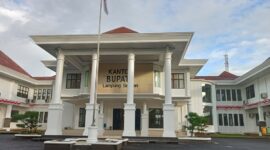 Kantor Bupati Lampung Selatan. (Foto.Juwantoro)