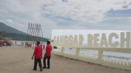 Sanggar Bach Salah satu Objek Wisata di Lamsel yang Ramai di kunjungi Wisatawan di Malam pergantian Tahun ( poto Istimewa).