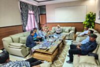 Panitia Konferkab PWI Lampung Selatan audensi dengan Ketua DPRD Lamsel.