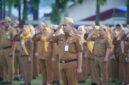 Poto: ASN Provinsi Lampung Saat Apel Mingguan ( diskominfo Provinsi Lampung).