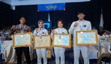 Poto: Empat atlet asal Provinsi Lampung peraih medali pada ajang SEA Games Thailand 2025 ( Ist).