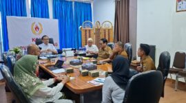Poto: Wakil Ketua II KONI Provinsi Lampung, Riaagus Ria saat memimpin rapat koordinasi Federasi Gimnastik Indonesia (dok Koni Lampung)