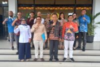 Poto bersama usai koordinasi bersama cabang olahraga Akuatik Lampung ( dok Humas KONI Lampung).
