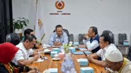 Pito: Ketua Umum KONI Lampung Taufik Hidayat pimpin rapat koordinas matangkan agenda olahraga lampung (dik KONI Lampung).