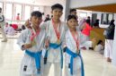 Tiga atlet asal perguruan
Inkado Star Prestige Lampung Selatan yang berhasil raih Emas kata beregu pemula di Kejurprov Karate Gubernur Cup V 2026 
(Poto Lim)