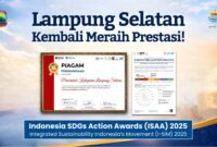 Piagam prestasi pembangunan di Lamsel