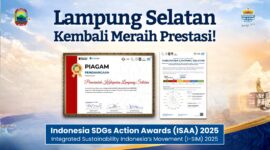 Piagam prestasi pembangunan di Lamsel