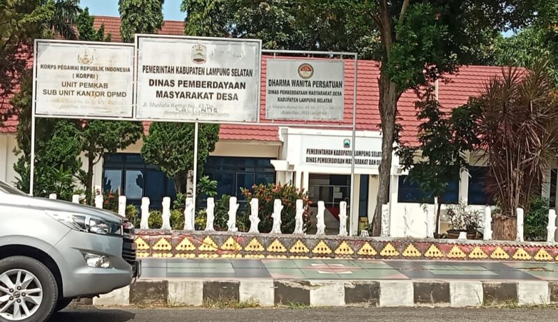 Kantor Dinas Pemberdayaan Masyarakat Desa Lampung Selatan. Foto.Juwantoro