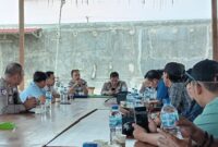 Pengurus PWI Lampung Selatan beraudensi dengan Jajaran Polres Lamsel, Jelang Konferkab PWI Lamsel, Selasa, 6 Januari 2026.