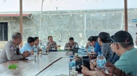 Pengurus PWI Lampung Selatan beraudensi dengan Jajaran Polres Lamsel, Jelang Konferkab PWI Lamsel, Selasa, 6 Januari 2026.