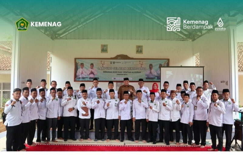 Kemenag luncurkan program Lampung Selatan Bertadarus,  Gerakan 5.000 Kali Khatam Al-Qur’an”
