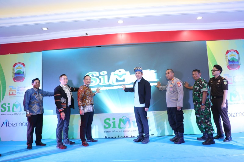 Bupati Lampung Selatan Radityo Egi Pratama Launching dan Bimtek E-Commerce Si Muli. (Foto.Dokpim Lamsel)