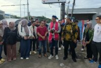 Poto: Ketua PWI Lampung dan Rombongan di sambut saat tiba di Banten