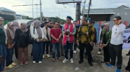 Poto: Ketua PWI Lampung dan Rombongan di sambut saat tiba di Banten