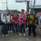 Poto: Ketua PWI Lampung dan Rombongan di sambut saat tiba di Banten