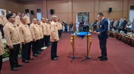 Taufik Hidayat melantikkepengurusan KONI Kabupaten Lampung Utara  