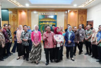 Poto: Wakil Gubernur Lampung, Jihan Nurlela melepas purna bakti Kepala Dinas Perkebunan Provinsi Lampung,