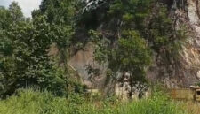 Poto: Lokasi tambang dan pengerukan tanah di Kecamatan Natar Lamsel.( sl/  Ist).