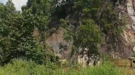 Poto: Lokasi tambang dan pengerukan tanah di Kecamatan Natar Lamsel.( sl/  Ist).