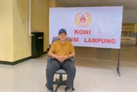 Poto: Ketua KONI umum Lampung Taufiq Hidayat