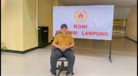 Poto: Ketua KONI umum Lampung Taufiq Hidayat