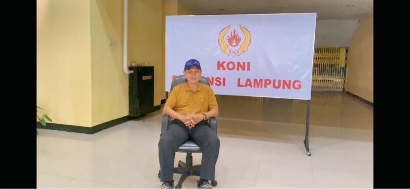Poto: Ketua KONI umum Lampung Taufiq Hidayat
