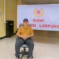Poto: Ketua KONI umum Lampung Taufiq Hidayat