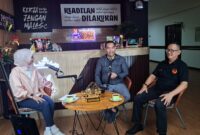 Poto: Wakil Ketua II Komite Olahraga Nasional Indonesia (KONI) Provinsi Lampung, Riagus Ria di acara Porum diskusi bersama di Kantor Kemtrian Ham Lampung ( ist).