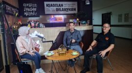 Poto: Wakil Ketua II Komite Olahraga Nasional Indonesia (KONI) Provinsi Lampung, Riagus Ria di acara Porum diskusi bersama di Kantor Kemtrian Ham Lampung ( ist).