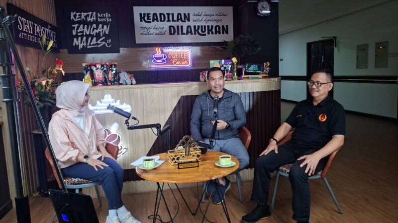 Poto: Wakil Ketua II Komite Olahraga Nasional Indonesia (KONI) Provinsi Lampung, Riagus Ria di acara Porum diskusi bersama di Kantor Kemtrian Ham Lampung ( ist).