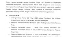 Info Pengumuman Selter JPTP